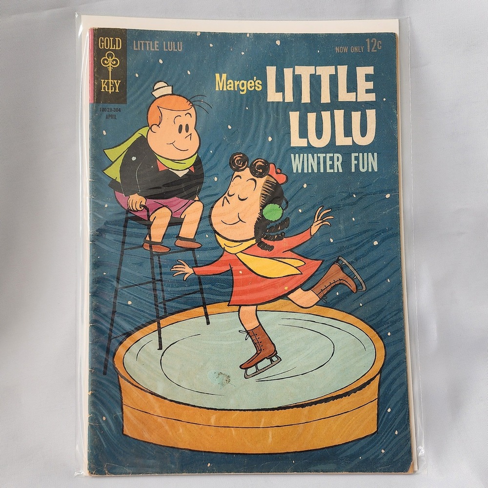 Little Lulu Gold Key Comics Winter Fun Apr 1962 Vintage Marge Buell Collectible‎